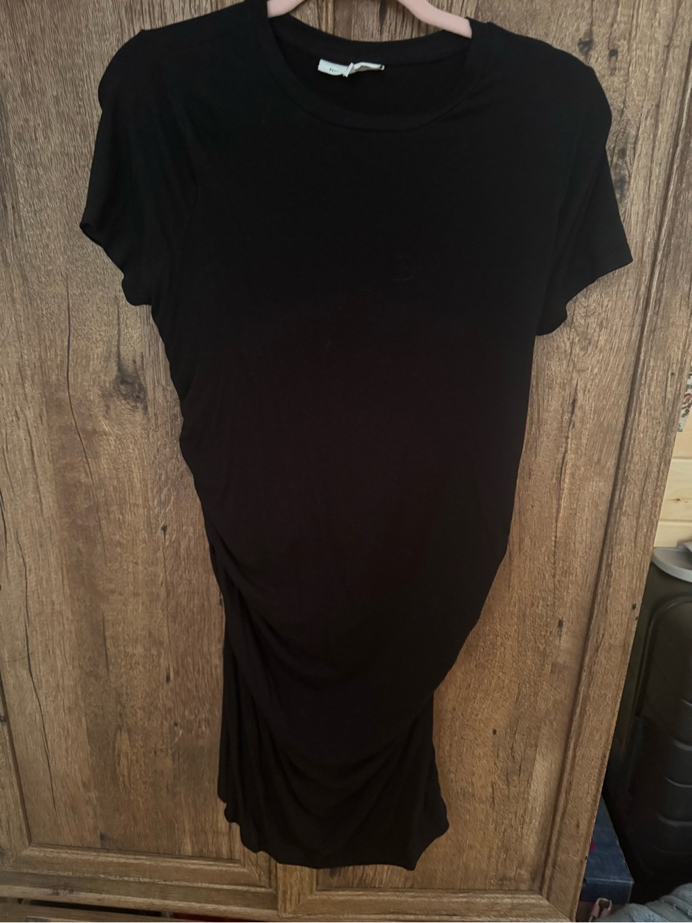 Motherhood Black Fitted Dress- Medium